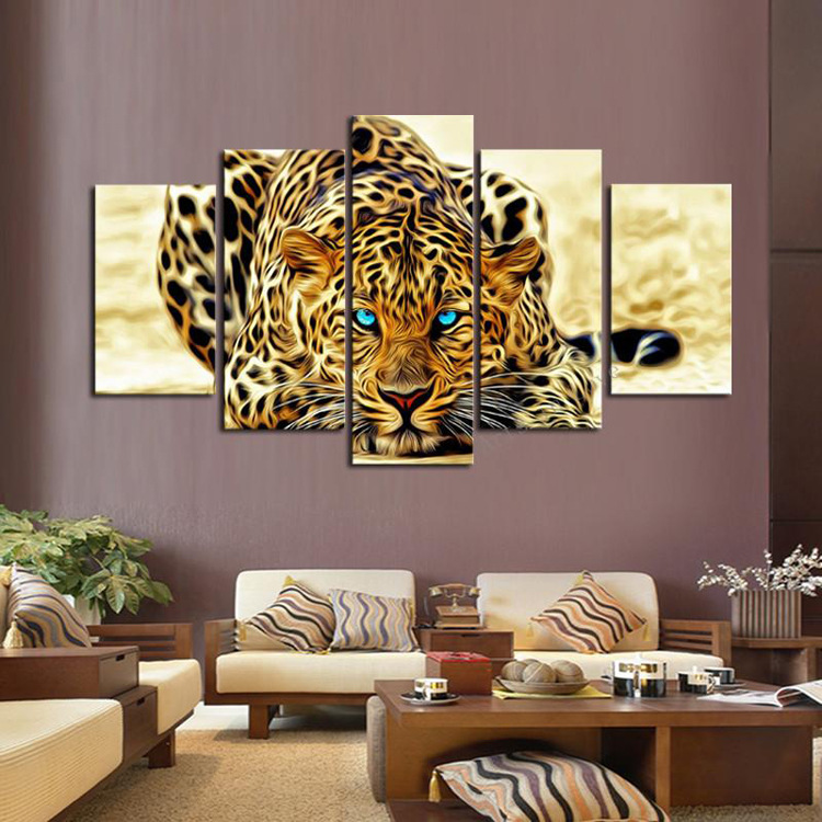 Tiger and Leopard Canvas Art