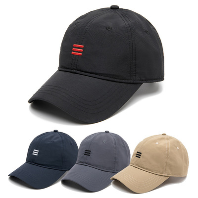 帽子男夏季薄款棒球帽潮韩版速干大头围鸭舌帽户外百搭休闲遮阳帽|ms