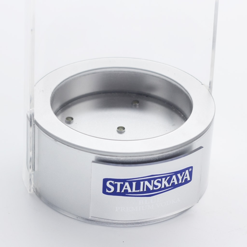 厂家销售发光亚克力LED酒灯箱 圆形底座LED酒展示广告酒吧灯箱展