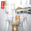 Home Glass Drinking Water Cup Creative Phnom Penh Milk Juice Cup hexagonal beer glass geometric hexagonal crystal cup