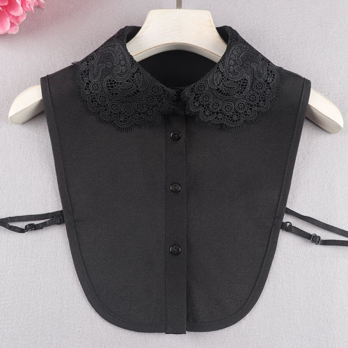 Fake collar Detachable Blouse Dickey Collar False Collar Fake collar children shirt wrinkle proof Chiffon embroidered water soluble collar