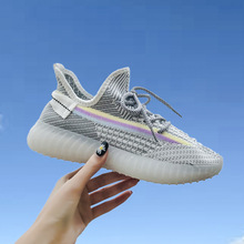 优步椰子鞋女跑步正品官网2020新款350满天星夏季透气飞织运动鞋