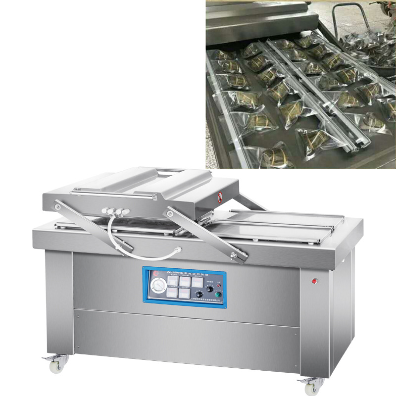 三全龙舟粽双室四封条真空包装机 粽子真空包装封口机