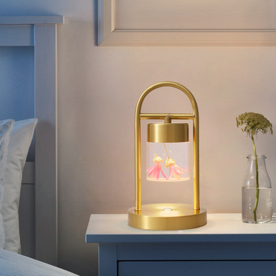 led充电台灯 温馨浪漫少女卧室床头灯创意酒吧餐桌吧台全铜小台灯|ms