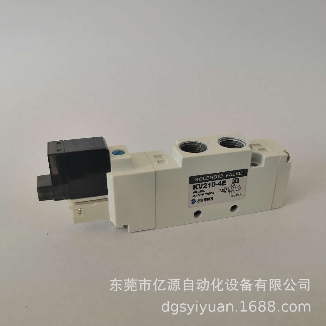 【韩国SYM电磁阀】先导式五通电磁阀KV210-4E/4P KV210-2E/2P