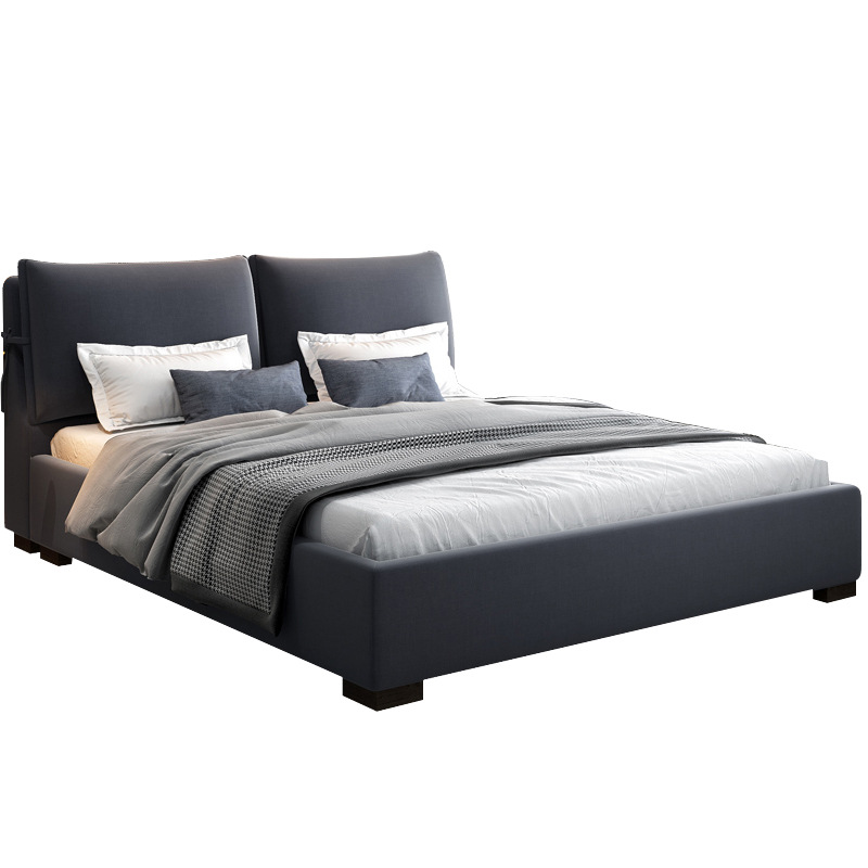 Cama de tela nórdica simple moderna cama doble suave 1,8 m extraíble y lavable dormitorio moda minimalista boda cama 1,5 m image 5
