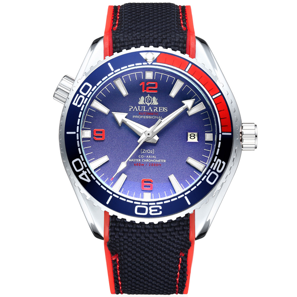 White Shell Red Letter Blue Face