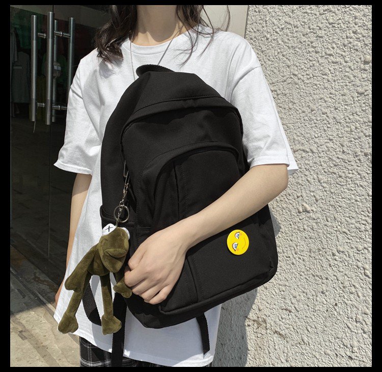 Schoolbag New Korean Fashion Campus Large Capacity Solid Color Backpack Simple Backpack Wholesale Nihaojewelry display picture 53