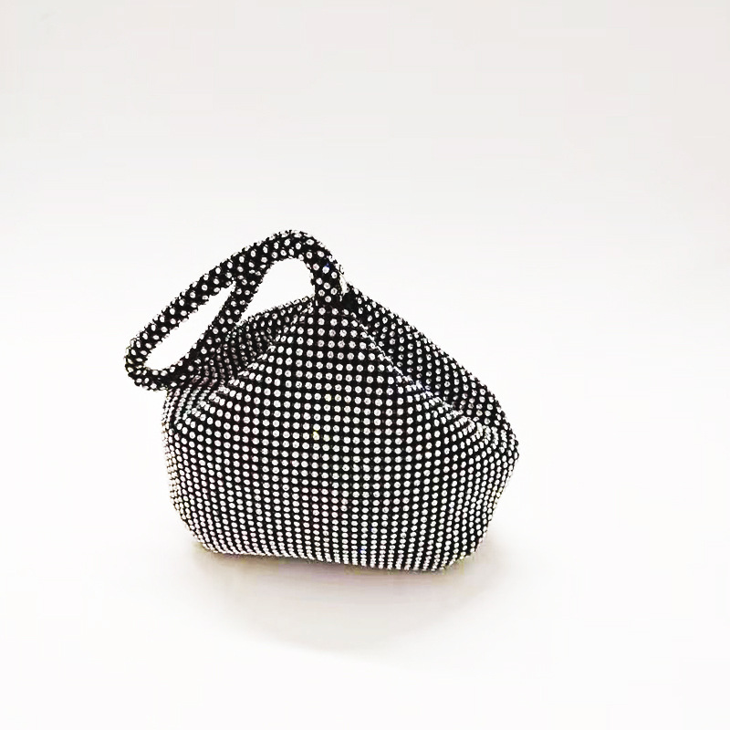 2020 Korean Fashion Women's Bag Diamond Enlarged Triangle Bag Round Dinner Bag Handbag