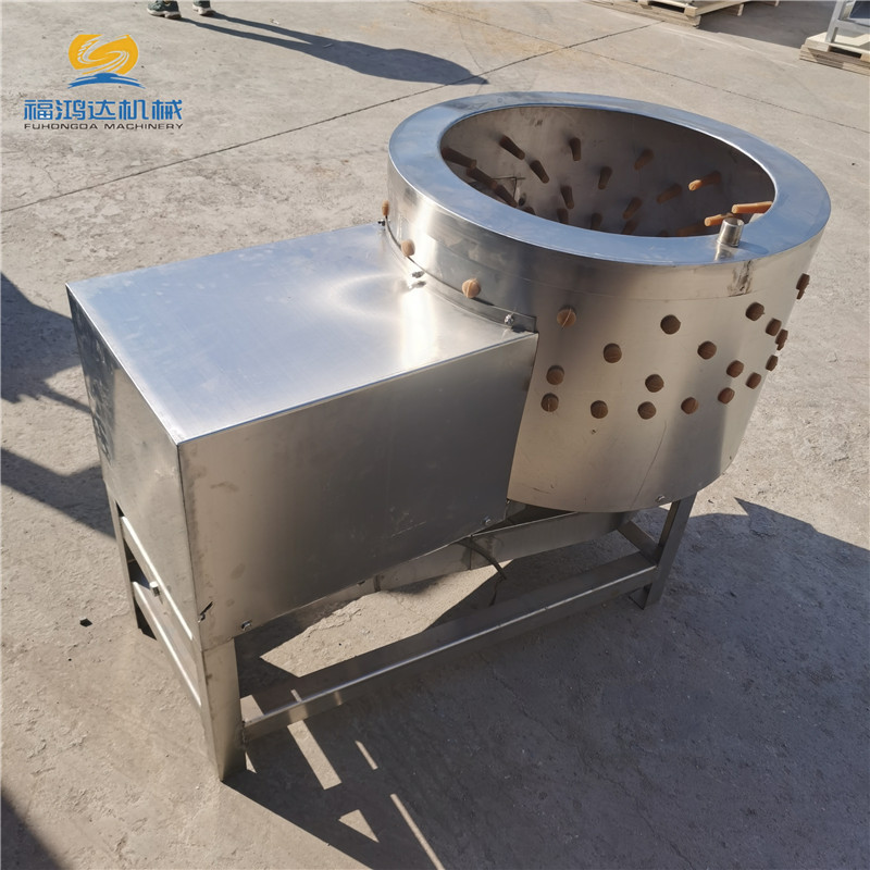 武强屠宰猪蹄毛设备厂家 不锈钢猪头蹄脱毛机 猪头劈去毛机器