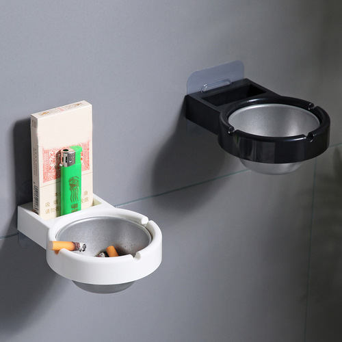 Separable stainless steel wall-mounted ashtray cigarette holder creative bathroom wall-mounted stainless steel ashtray