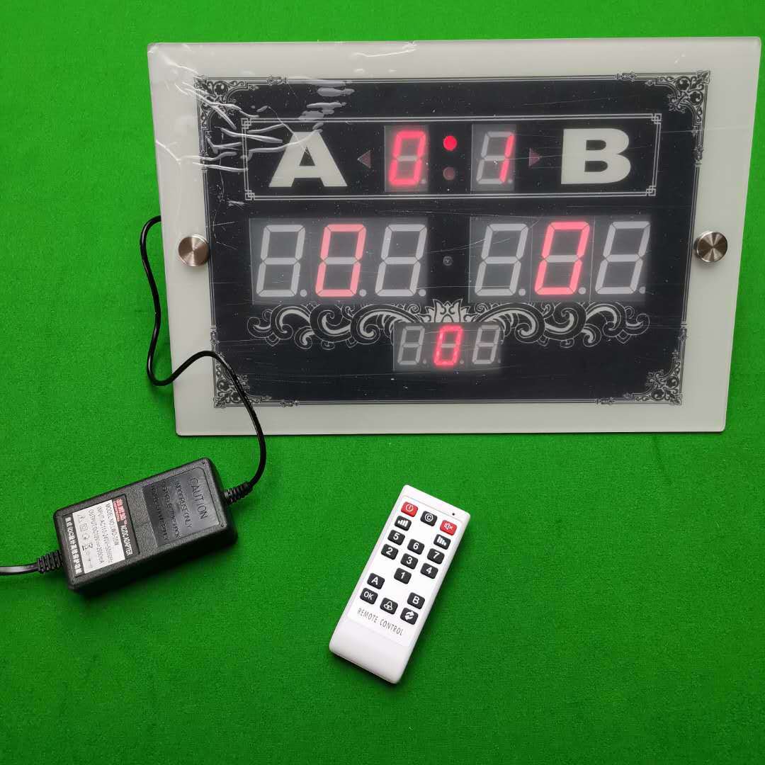 English Snooker Billiards Electronics Scoreboard Chinese style 107 Scorers Billiards match Dedicated remote control Scorer