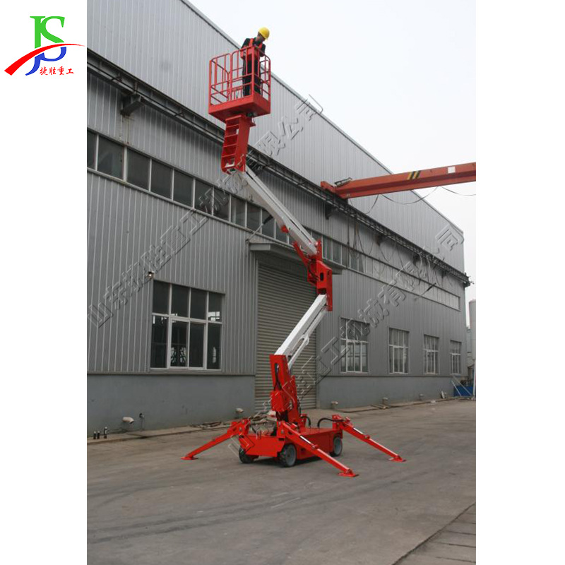 自行式折臂高空作业车 路灯安装维修升降设备 狭窄通道升降车定做