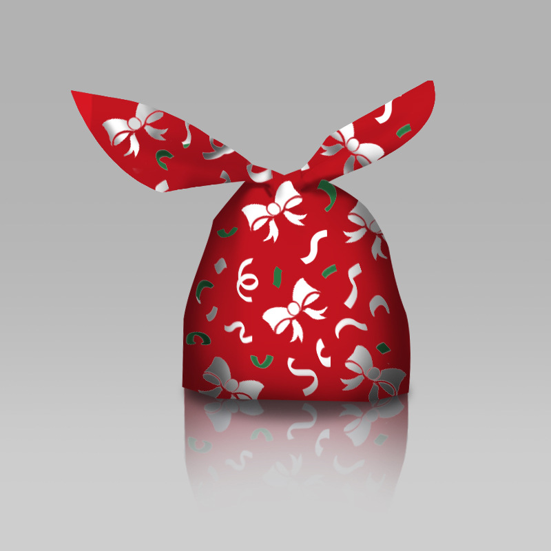 Leche Jujube original bolsa de conejo de Navidad copo de nieve crujiente de embalaje de la bolsa de embalaje galleta conejo oreja bolsa de hornear