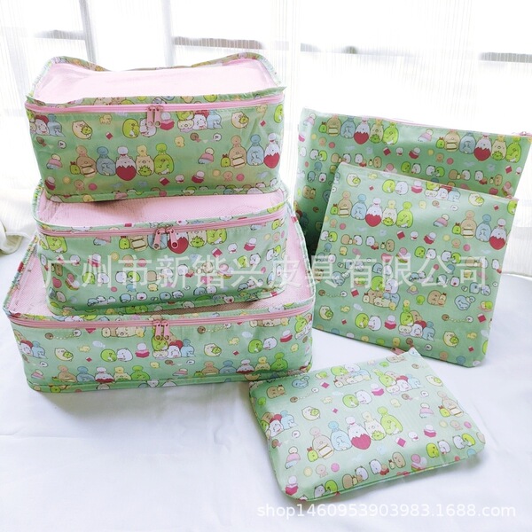Cartoon waterproof storage system for traveling