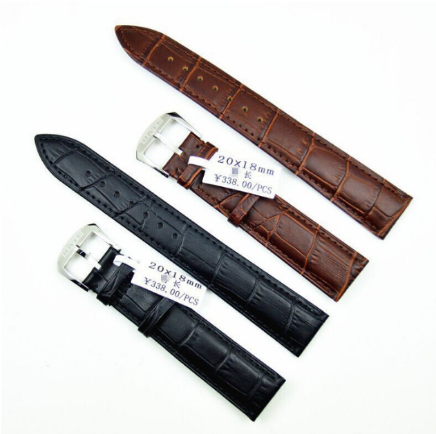 加长表带 真皮表带 9801A针扣 手表皮带18 20 22MM标价338元