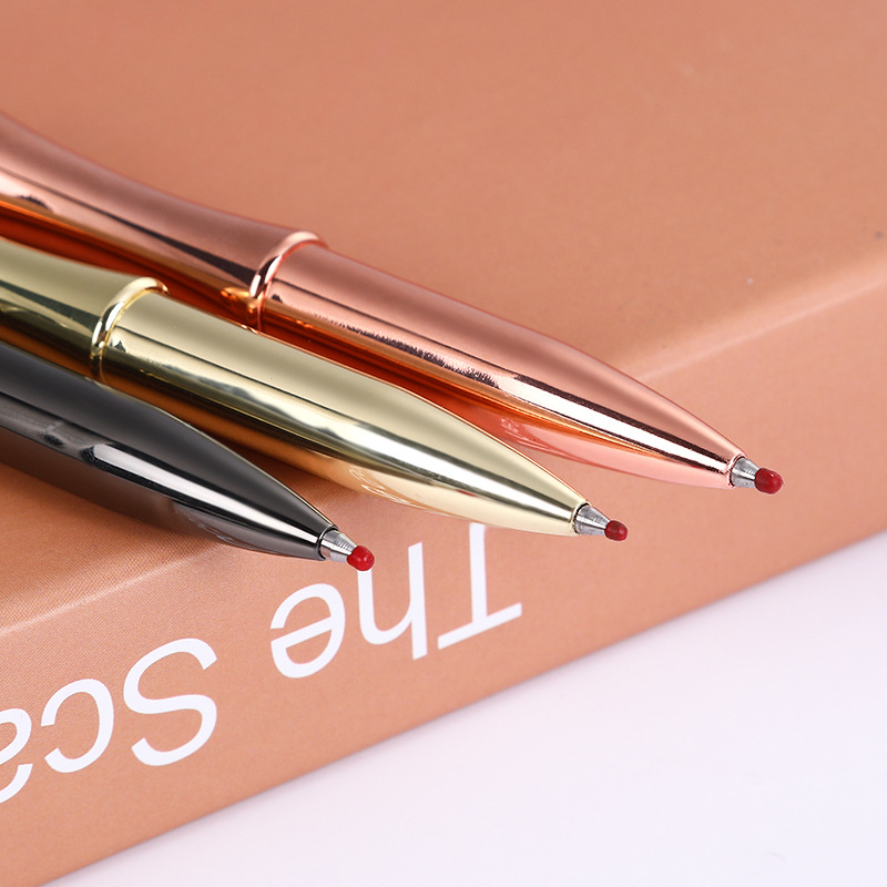 Suministro directo de fábrica firma metal pluma bambú negocio forma metal pluma personalizada LOGO creativo Oficina perla pluma