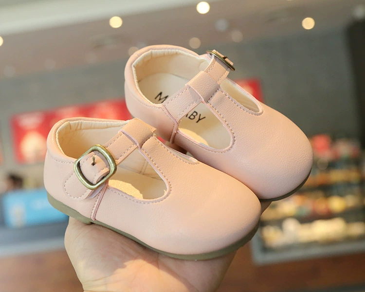 girls leather shoes Spring Autumn Kids Shoes T Strap Cut-outs Leather Shoes Baby Girls Leather Shoes Princess Single Shoes Retro Wedding Casual Shoe children's shoes for high arches