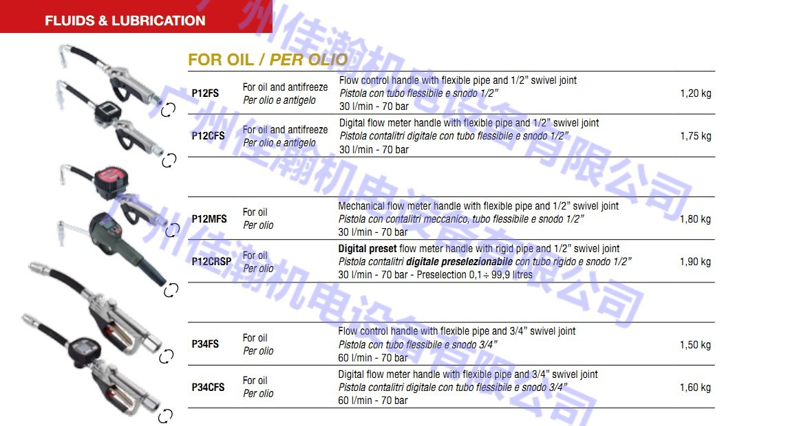原装意大利FAICOM 喷枪 P12FS P12MFS P34FS