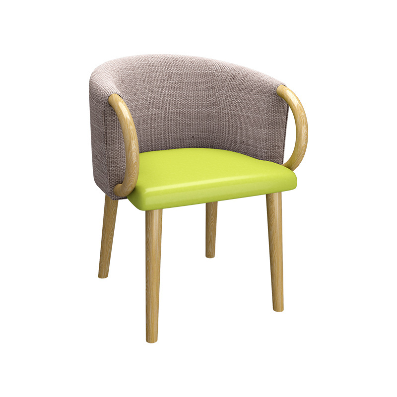 Silla semicírculo (paño blanco gris)