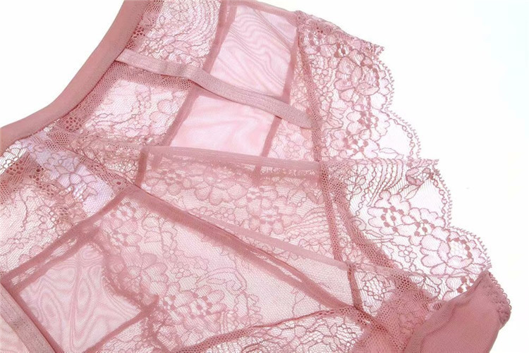 Lingerie francese ultrasottile in pizzo con retro sexy, set da donna, reggiseno trasparente, confortevole e traspirante_voghion.com