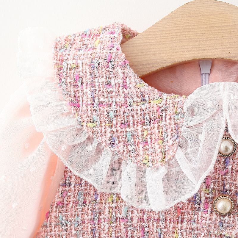 Mädchen Kleines Duftkleid Herbst Baby Mädchen Langarm Kinderkleid_voghion.com