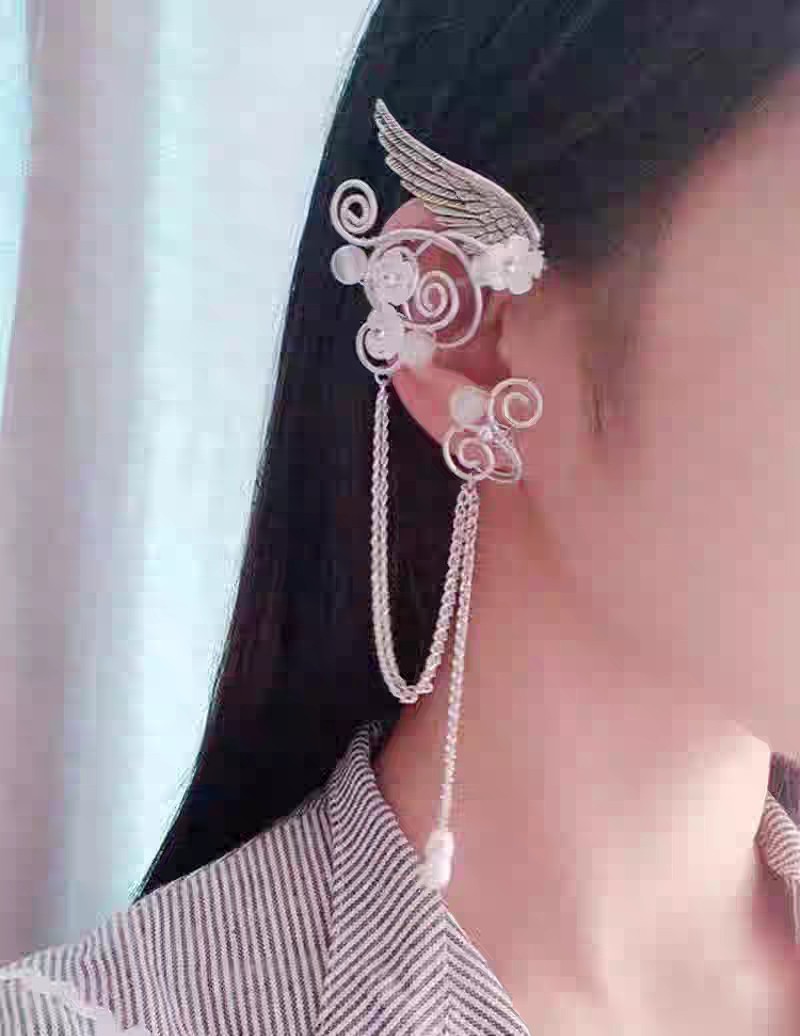 Daily Occasion Simple Style Wings Flower Alloy Ear Cuffs