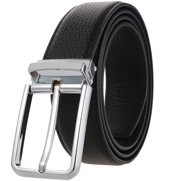 Chromium buckle+black belt