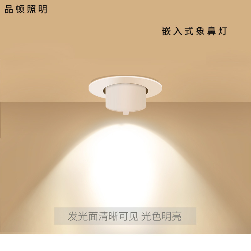 Led Elephant Trunk Lamp Blooming Light COBDownlight Embedded Elephant Trunk Lamp Ceiling Lamp360 Degrees40w20w30w Watts