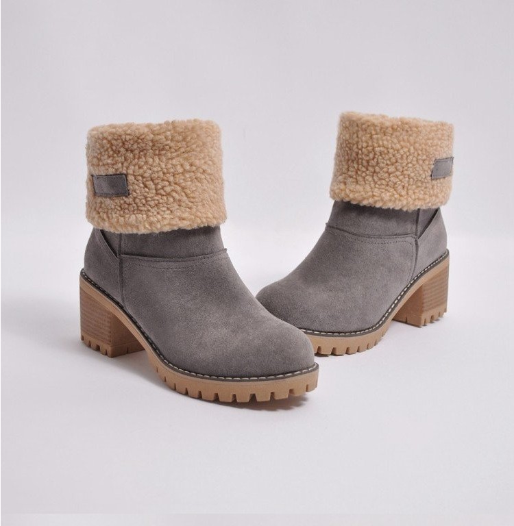 Women's Elegant Streetwear Solid Color Round Toe Snow Boots display picture 3