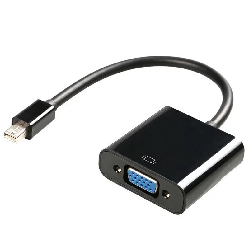 Proyector de vídeo cable mini DP a VGA cable adaptador mini Displayport al convertidor de VGA
