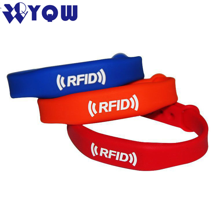 vip手环智能芯片手环防水近距离射频识别硅胶腕带彩色硅RFID腕带
