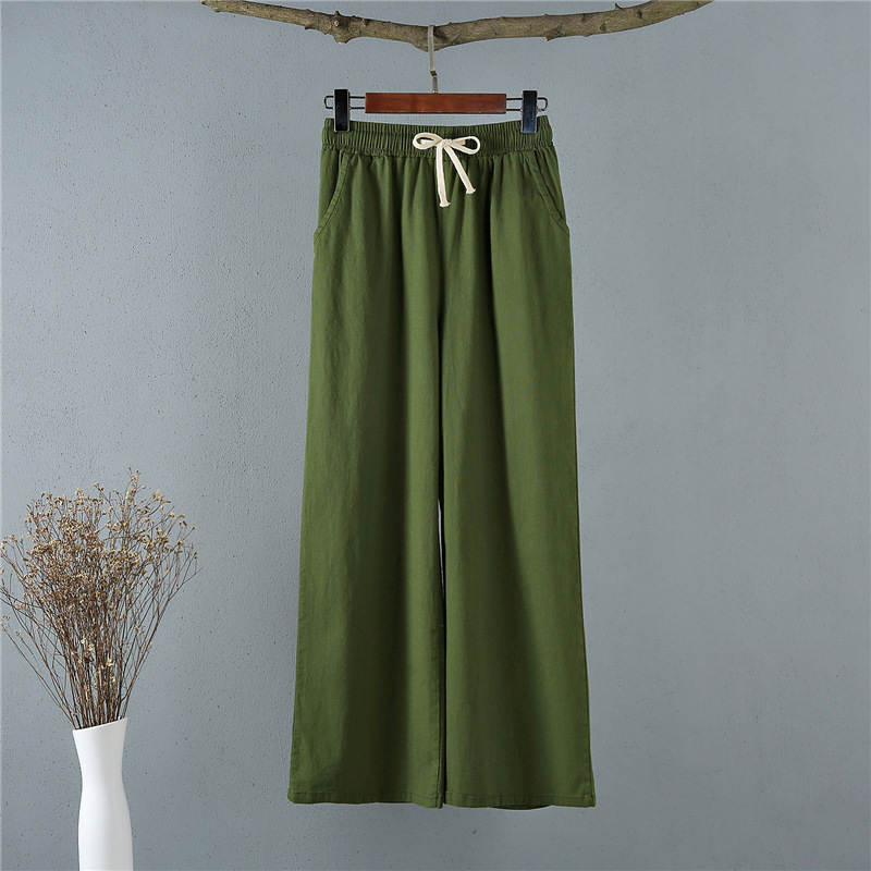 Pentalon été en Coton et lin - Ref 3434476 Image 20