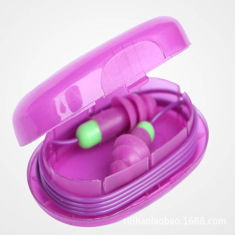Anti-noise earplugs silicone industrial noise reduction waterproof washable boxed Belt Line men's and women's labor protection swimming travel earplugs Anti-noise earplugs silicone industrial noise reduction waterproof washable boxed Belt Line men's and women's labor protection swimming travel earplugs