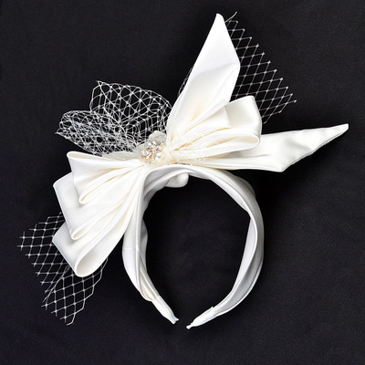 新娘头饰结婚发箍婚纱头饰甜美造型饰品白色超仙公主头箍婚纱配饰|ru