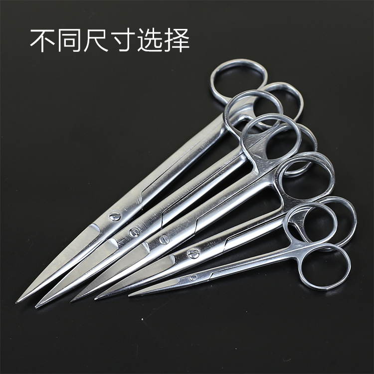医用不锈钢圆尖直弯手术剪刀眼科器械组织剪外科兽用拆线剪刀批发-阿里巴巴
