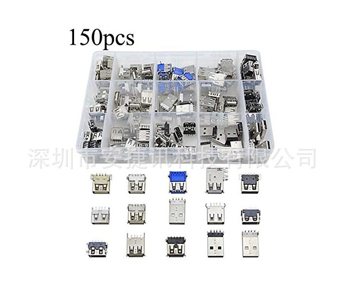 150 PCS USB2.03.0 Type A Plug Connector Socket Connector pcb Motherboard USB Connector