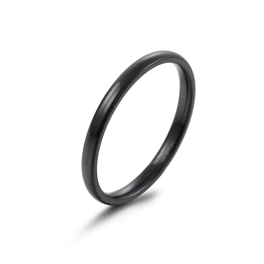 Fashion Jewelry 2mm Wide Stainless Steel Fingertip Ring Tail Ring Wholesale display picture 1