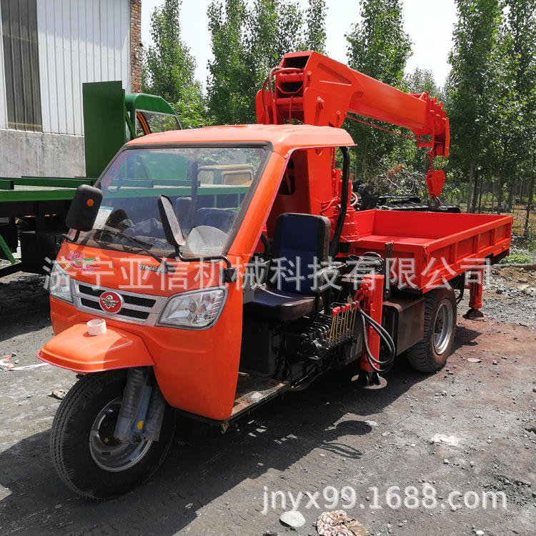三轮背树随车吊价格 3吨三轮随车吊 平板吊树机厂家 平板吊