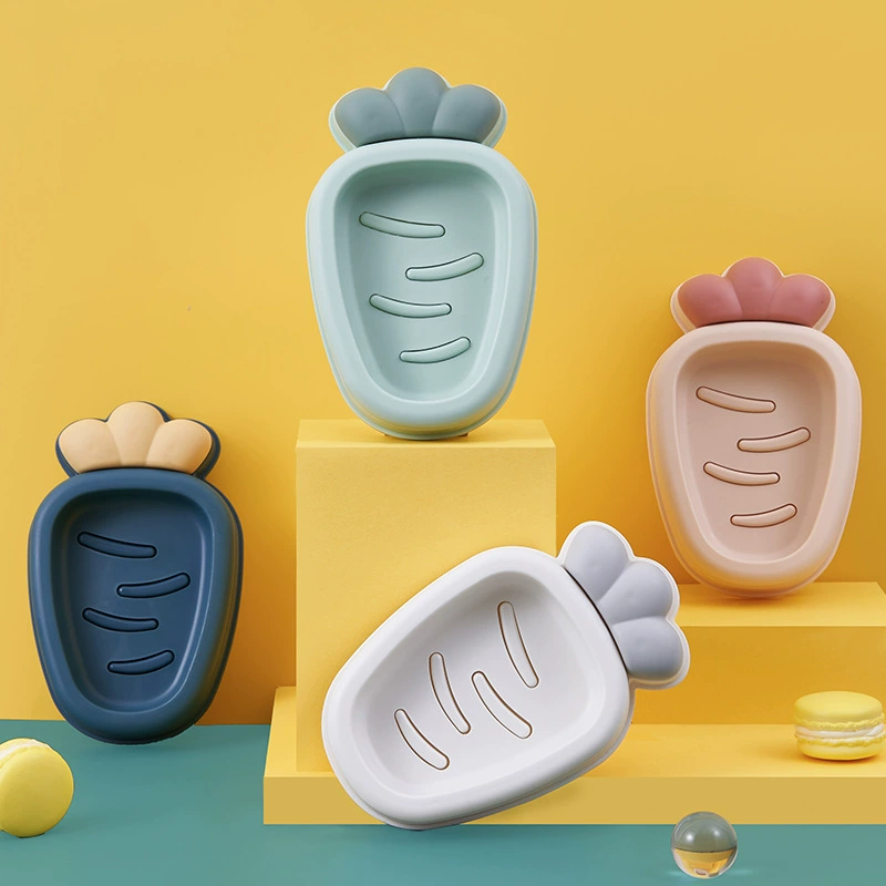 Симпатичная Редька для мыла Креативный персонализированный сливной в скандинавском стиле для ванной комнаты Дорожный бытовой двухслойный держатель для мыла