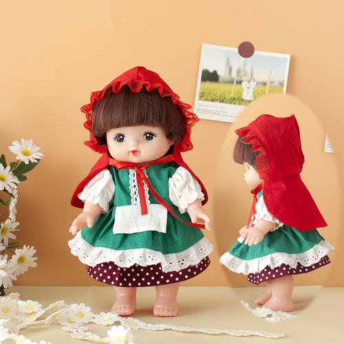 Accessories for replacement clothing set of Xiaolemei doll, including hat, skirt, onesie, pants