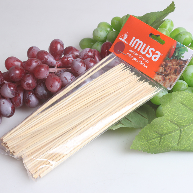 Directo de fábrica BARBACOA Barbacoa palo de algodón de azúcar palo de bambú desechable barbacoa pinchos barbacoa aguja barbacoa herramienta palo