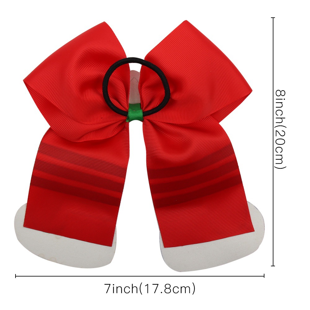 Fashion Bow Knot Cloth Patchwork Hair Tie 1 Piece3