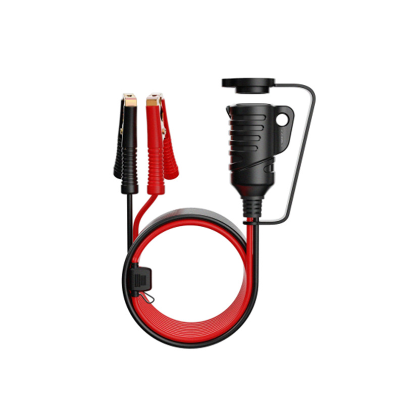 车充延长线车载点烟器充电接头12V24V大功率母头铜线汽车夹子插座