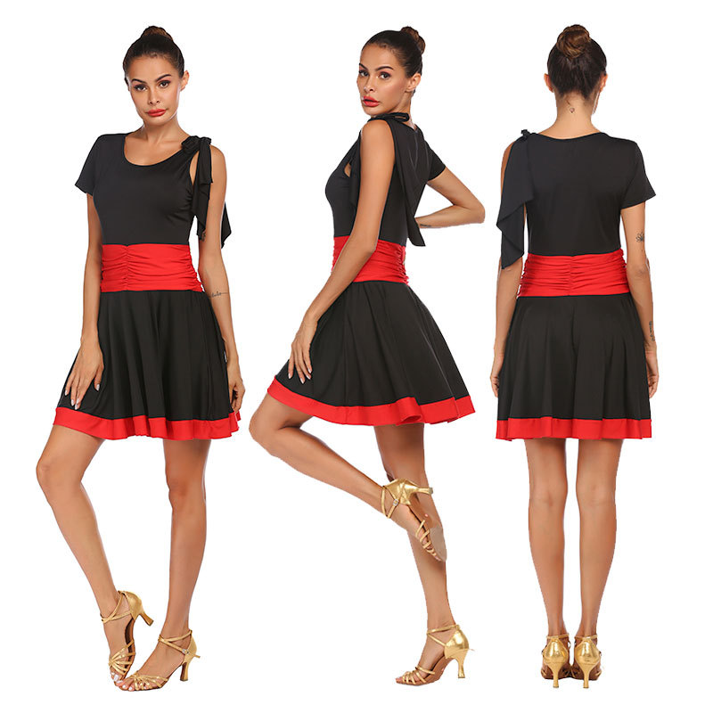 亚马逊跨境外贸女装成人舞蹈服欧美拉丁舞服舞蹈训练服瑜伽服