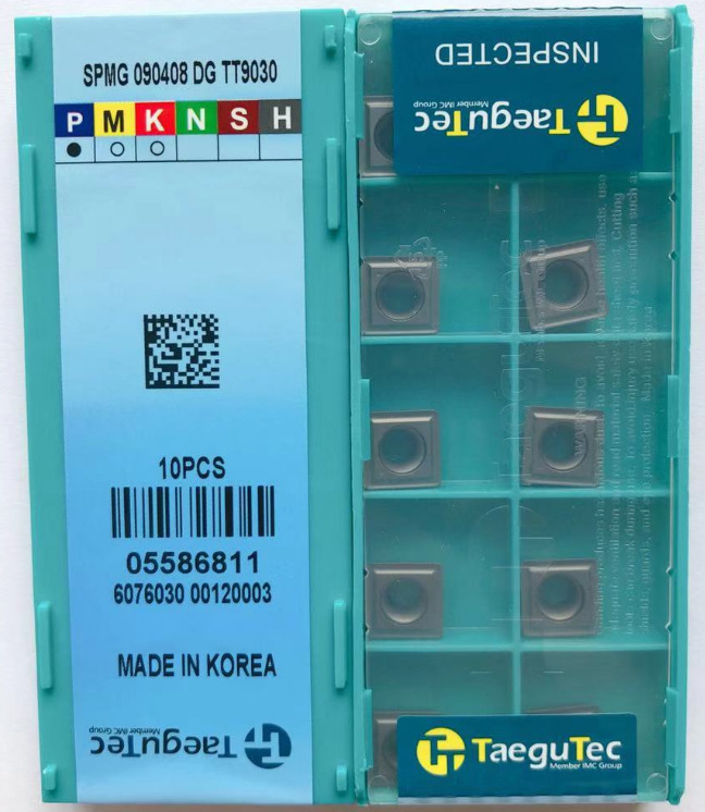 韩国特固克Taegutec 数控刀片SPMG090408DG TT9030现货