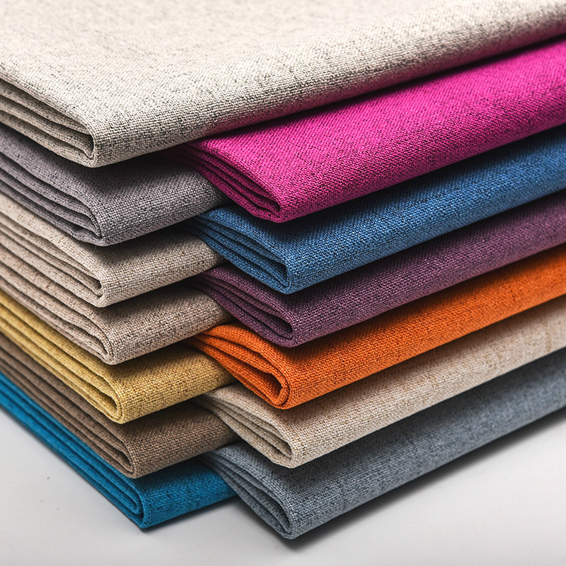 现货供应流星仿棉麻布沙发布料 软包硬包坐垫抱枕亚麻布料|ms