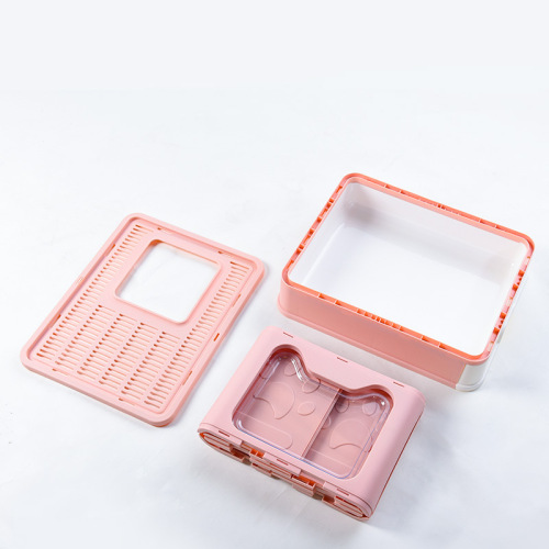 Pet shop wholesale cat litter box closed drawer type folding cat litter box large anti-splash top-in cat toilet