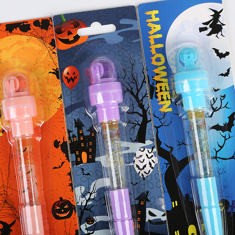 Pluma de gel multifuncional sello de los niños de Halloween Bolígrafo luminoso de Halloween