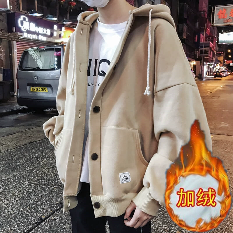 Бархатная куртка 2020, мужской теплый топ, корейская модная свободная симпатичная утолщенная спортивная куртка, осенне-зимняя куртка